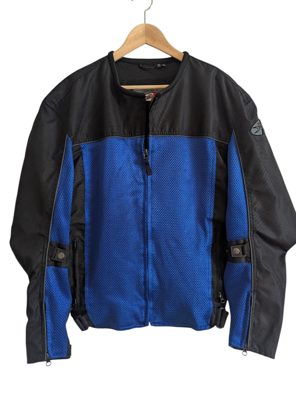 JOE ROCKET Men's Blue and Black Velocity Mesh Motorcycle Jacket Size XL